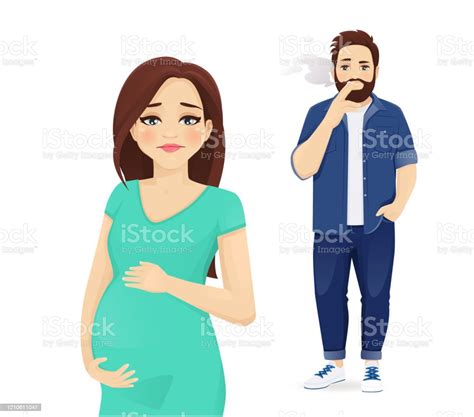 passive smoking concept stock illustration download image now pregnant smoking activity