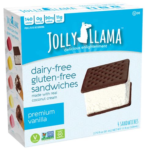 Jolly Llama Launches Dairy Gluten Free Ice Cream Cones Sandwiches Nosh Com