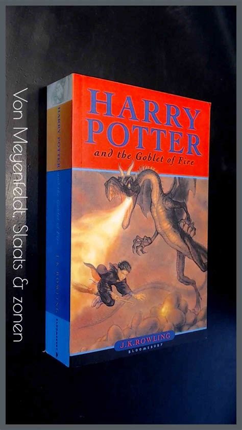 Harry Potter And The Goblet Of Fire By Rowling J K Very Good
