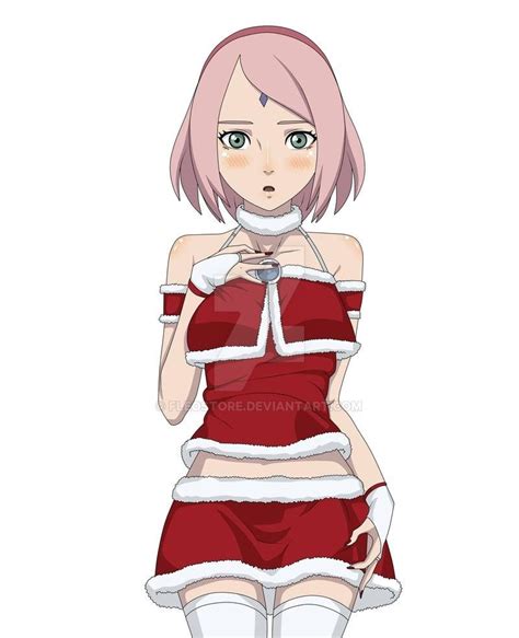 Sakura Haruno In Christmas Sakura Haruno Sakura Naruto Girls