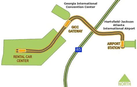 Atlanta Airport Skytrain Map Atlanta Airport Pinterest Airports