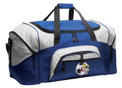 Soccer Nut Duffle Bag Or Soccer Fan Gym Bags Blue
