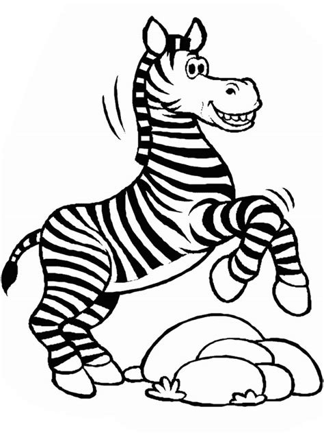 If you want zebra picture for coloring yourself then you need to click on black & white print link. Happy Zebra Coloring Page : Kids Play Color