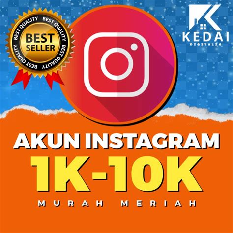 Jual Jual Akun Instagram Follower 1k 10k Murah Shopee Indonesia