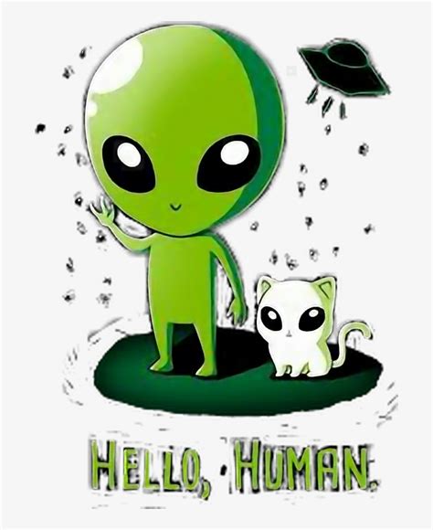 Transparent Cute Alien Cartoon Digiphotomasters