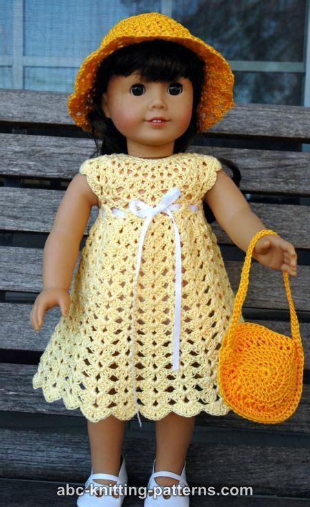 Abc Knitting Patterns American Girl Doll Seashell Summer Dress