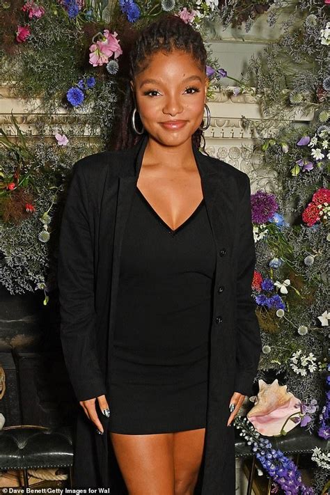 The Little Mermaids Halle Bailey Wows In A Black Mini Dress At The
