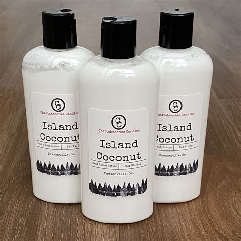 Island Coconut Scented Hand And Body Lotion Moisturizer Etsy