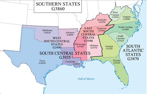 Maps Of Southern Region United States World Map