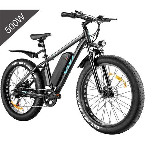 Vivi 500w 26 Electric Mountain Bicycle4 Fat Tire Electric Bike With