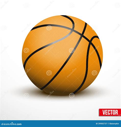 Basketball Ball Isolated On A White Background Stock Vector