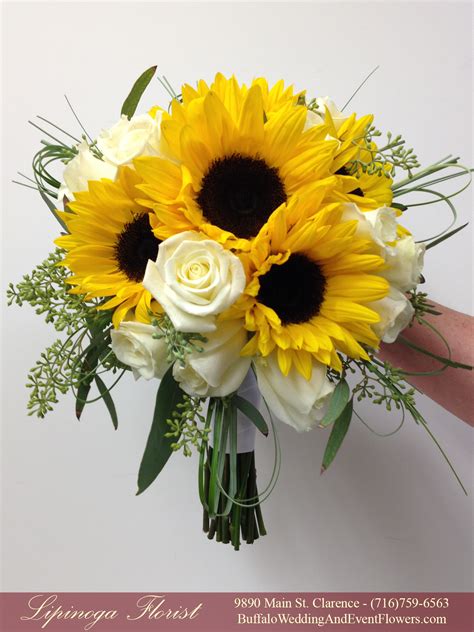 Sunflower Bridal Bouquet Buffalo Wedding And Event Flowers