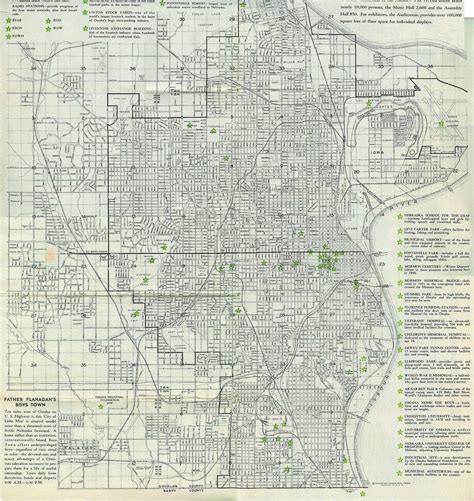 Omaha 1950 Omaha Map Omaha Nebraska Antique Maps