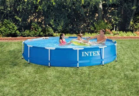 Intex 12 X 30 Metal Frame Above Ground Pool With Filter