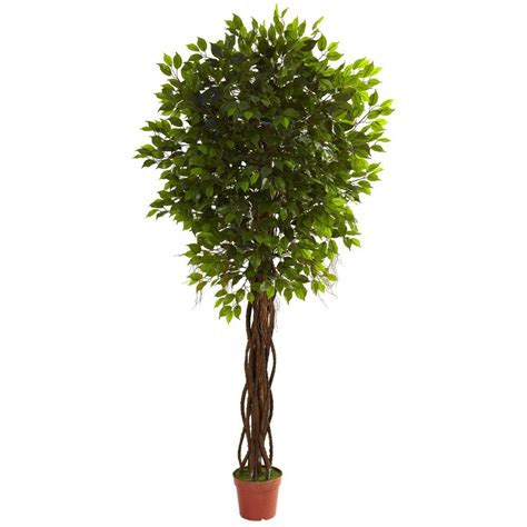 Nearly Natural 75 Ft Uv Resistant Indooroutdoor Ficus Tree 5379
