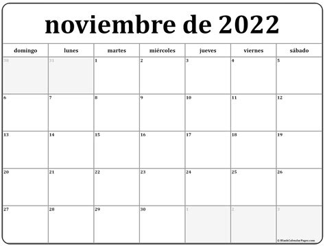 Tu Calendario De Noviembre 2022 Para Imprimir Images And Photos Finder