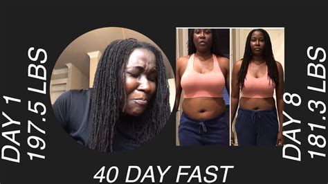40 Day Water Fast Update Day 8 I Lost 16 2 Lbs Salt Water Flush And Before And After Youtube
