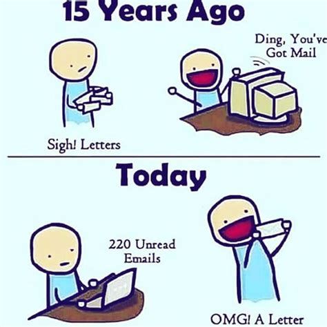 so true would you rather read an email or an actual letter social media humor social media