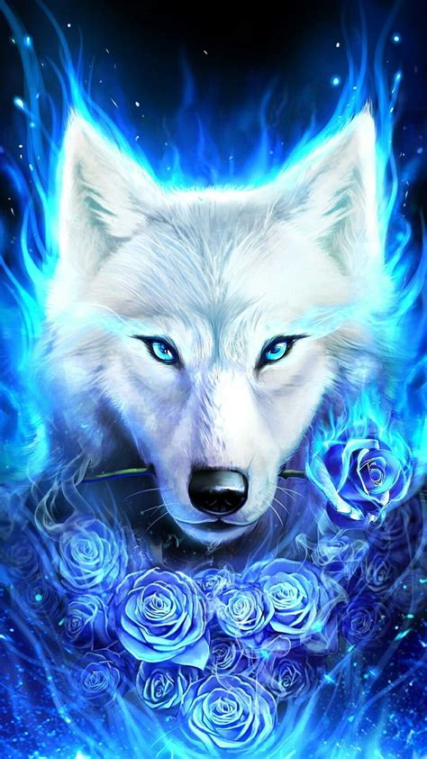 Ilmu Pengetahuan 9 Anime Galaxy Wolves Cartoon Wolf HD Phone