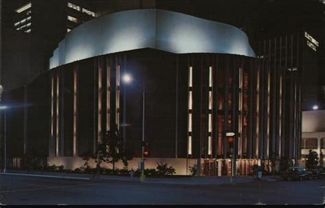 Night View Of The Civic Theatre San Diego Ca Postcard