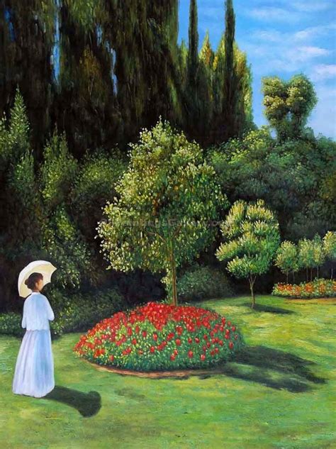 Woman In The Garden 54 By Claude Monet Painting Id Mo