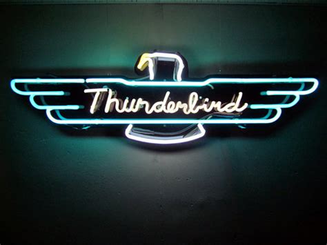 Transpress Nz Ford Thunderbird Emblem Neon Sign