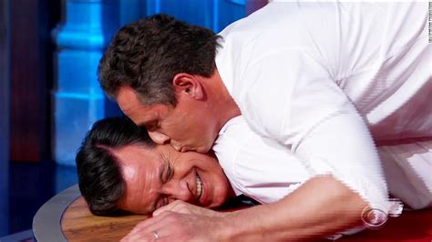 Watch Stephen Colbert Challenge Chris Cuomo To A Pushup Contest Cnn Video