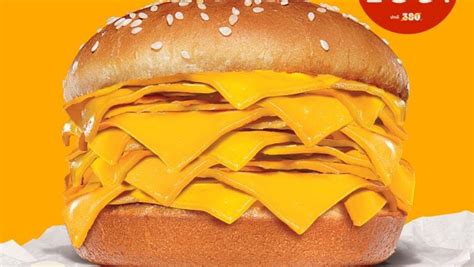 Burger Kings New Cheeseburger Is Just 20 Slices Of Cheese And Only