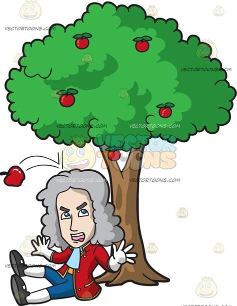 Share the best gifs now >>>. Isaac Newton Gets Hit On The Head By A Falling Apple | Çizim