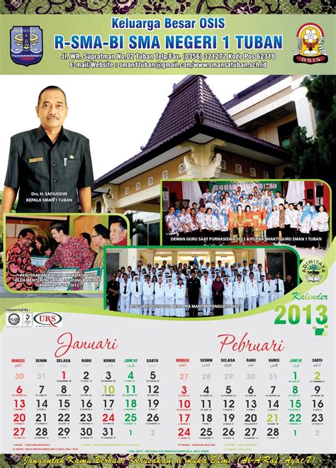 Contoh Desain Kalender Sekolah Imagesee
