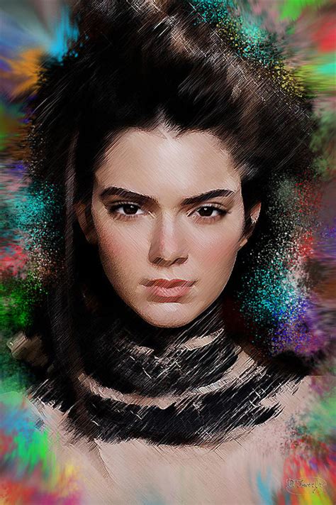 Kendall Jenner Digital Art By D Tower Jr Pixels