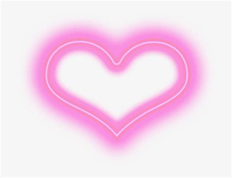 Neon Heart Pink Aesthetic Kawaii Hearts Neon Hearts Transparent