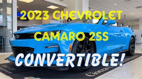 2023 Chevrolet Camaro 2ss Convertible Youtube