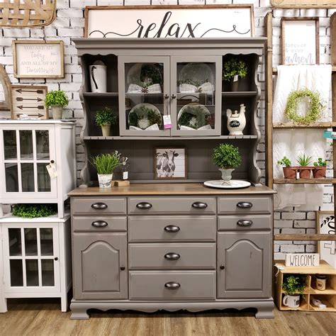 Chalk Painted Hutch And China Cabinet Ideas To Inspire You