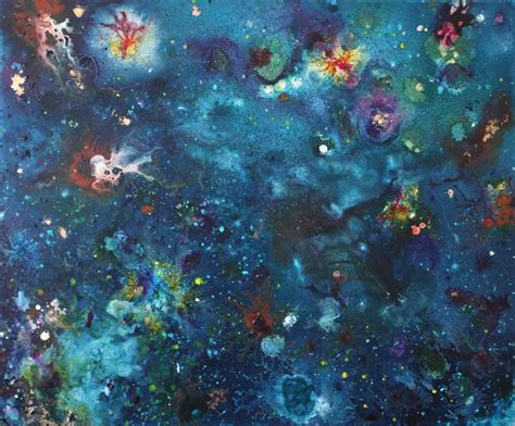 Underwater Galaxy Painting By Filipa De Carvalho Saatchi Art