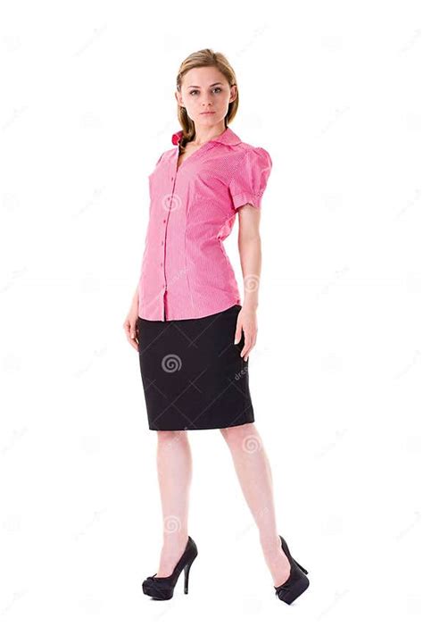 Attractive And Young Businesswomanfull Body Shoot Stock Photo Image