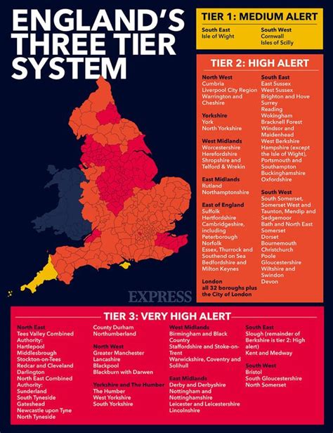 Uk Tier Map Leeds Bristol And Manchester In Tier 3 In Devastating Blow