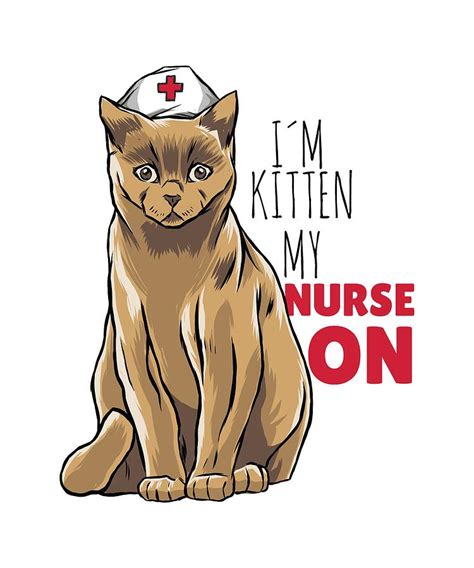 Nursing Cat Doctor Im Kitten My Nurse On Digital Art By