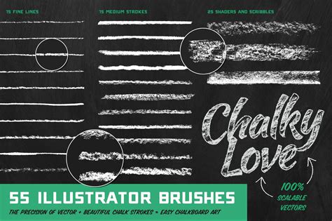 Genuine Crafted Chalk For Ps And Ai Actions Brushes Gradients Layer