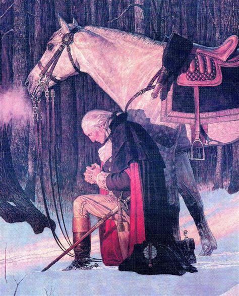 I Love This Painting Of George Washington In Prayer At Valley Forge