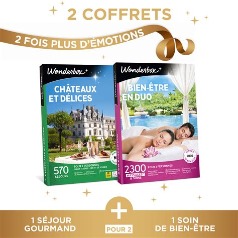 Coffret Cadeau Châteaux Et Délices Bien être En Duo Wonderbox