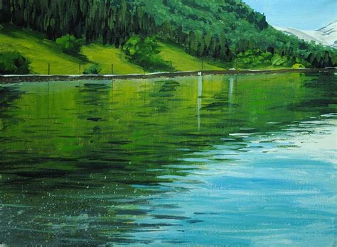Water Reflections Painting By Nolan Clark