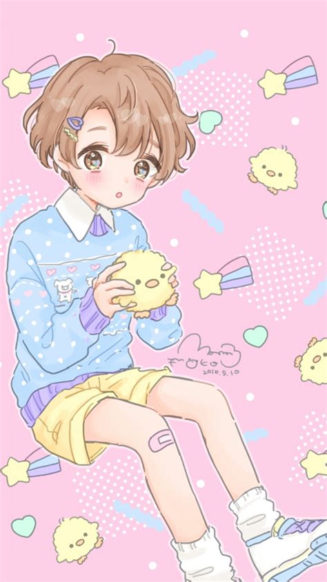 Anime Art Baby Background Boy Cartoon Chick Cute