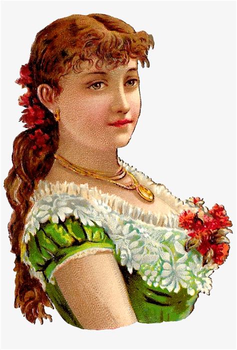 Victorian Woman Clipart Digital Download Victorian Woman Illustration
