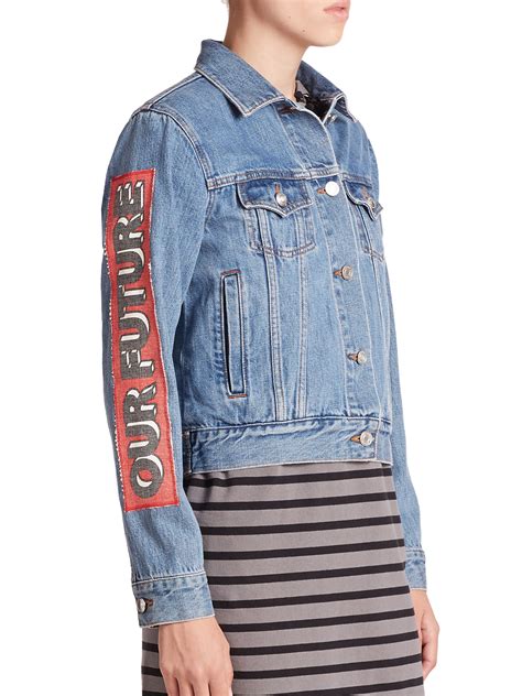 Marc By Marc Jacobs Icon Patched Denim Jacket In Blue Lyst