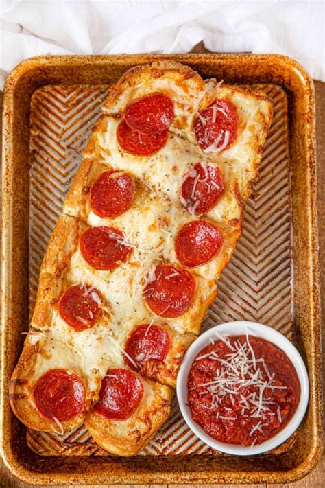 Pepperoni Cheesy Bread Recipe Easy Snackappetizer Dinner Then Dessert