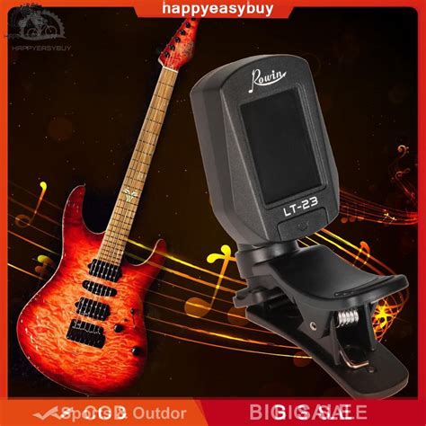For Electric Guitar Rowin Lt 23 Acoustic Guitar Rotatable Clip On Lcd
