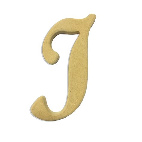 Cursive letter j cutout on full sheet of paper. 22" Script Cursive Letter J