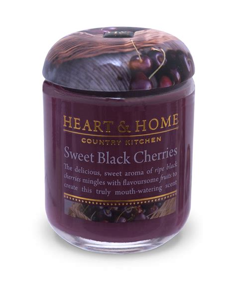 Lumanare Sweet Black Cherries Small Heart And Home