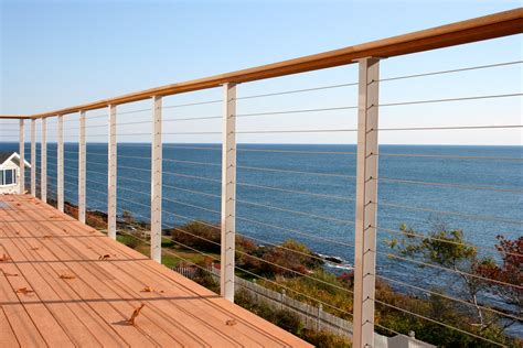 Stainless Steel Cable Railing Posts Powder Coated San Diego Cable